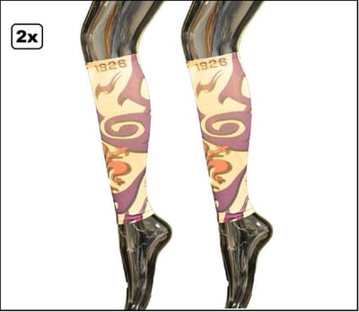 Rubie's Beenwarmers Tattoo Unisex One Size Beige/paars