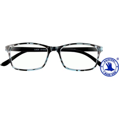 Leesbril I Need You +2.00 dpt Luca blauw
