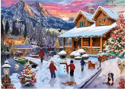 Legpuzzel Kerst - Puzzel 1000 stukjes - Ontspanning thuis - Levendig kunstwerk - 6756 x 4826 cm - Meerkleurig