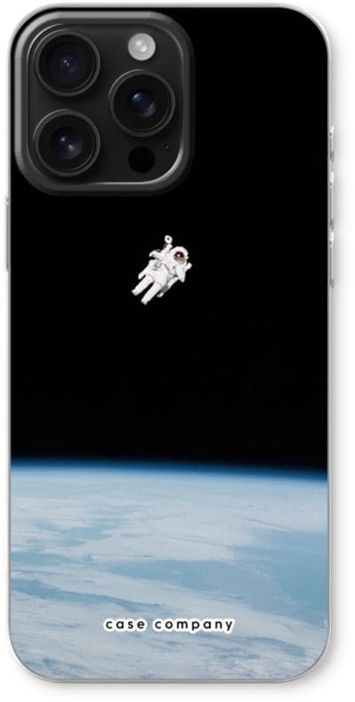 Case Company® - Hoesje geschikt voor iPhone 16 Pro Max hoesje - Alone in Space - Soft Cover Telefoonhoesje - Bescherming aan alle Kanten en Schermrand