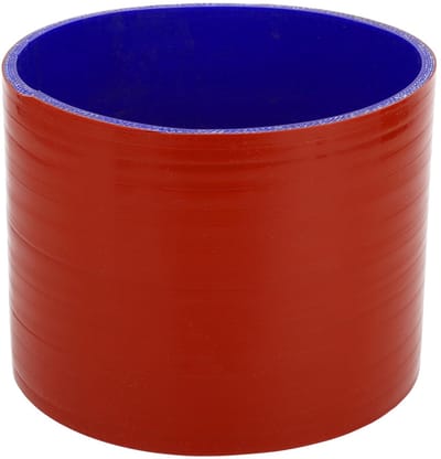 Dailygoods- Koelslang Siliconen - Binnendiameter 152 mm - Lengte 127 mm - Meerlaags - Temperatuurbestendig tot 300 °C - Rood/Blauw - Siliconenslang
