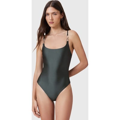 AllSaints Talaria Swimsuit Fir Green Taglia: XS | Costumi Interi Outlet | Donna | Verde