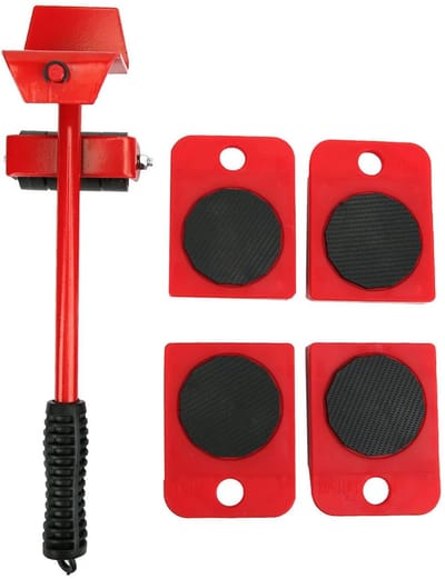 Allecto - Furniture Moving Kit - Verhuisgereedschap - Efficiënt en gebruiksvriendelijk - Rood - Vervoer van meubels - Verhuisdoeleinden - Geschikt ..