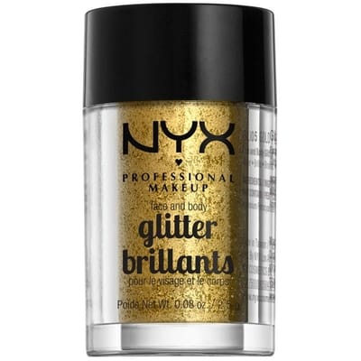 NYX Professional Make-Up Face &amp; Body Glitter Brilliants Gold 2,5 g