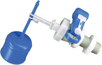 Vlotterventiel Toilet - Zij-inlaat Klep - Toiletreservoir Reparatie - Stille Werking - 17x7x20 cm - Wit