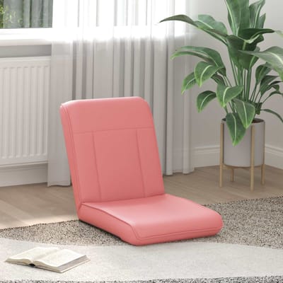 vidaXL - Verstelbare - vloostoel - Roze - Kunstleer