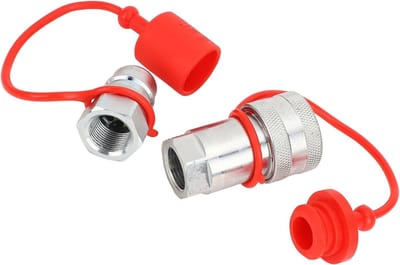 Hydraulische snelle koppeling 3/4 inch, geharde stalen vrouwelijke en mannelijke fittingen voor ISO5675, ideaal voor landbouw en machinebouw