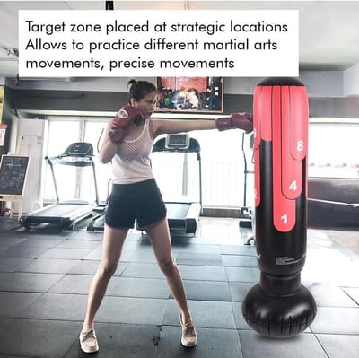 Opblaasbare bokszak met standaard brandpuntzakken voor kinderen - fitness bokszak
