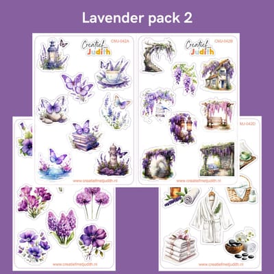 Creatief met Judith Bullet Journal Stickers - 4 stickervellen voor volwassenen en kinderen