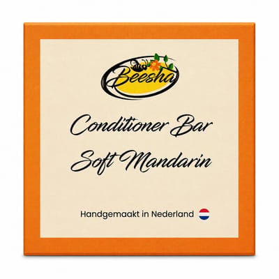 Beesha - Conditioner Bar Soft Mandarin - Vegan - Sulfaatvrij - Parabeenvrij - CG Proof