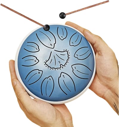 Stalen Tongtrommel 15 cm 11 Tinten Slaginstrument voor Meditatie en Yoga