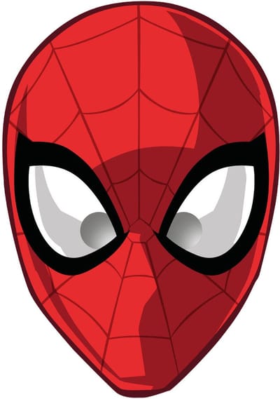Papieren Maskers Spiderman World of Web - 6st..