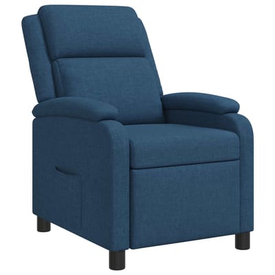 vidaXL - Recliner - Blauw - Stof