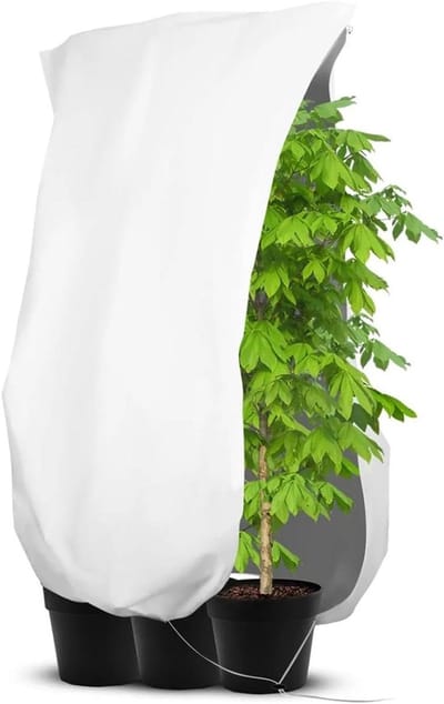 Inovra Plus - Winterbescherming Planten - Beschermhoes 120 x 180 cm - Potplanten - Ritssluiting - Trekkoord - Bestand tegen vorst - Tuinbescherming
