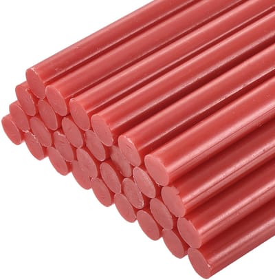 30 stuks hete lijmsticks 11mm x 200mm Mini hete lijmsticks hetelijmpistool hete lijm lijmsticks hetelijmstaafjes voor repareren kunst decoreren handwerk rood