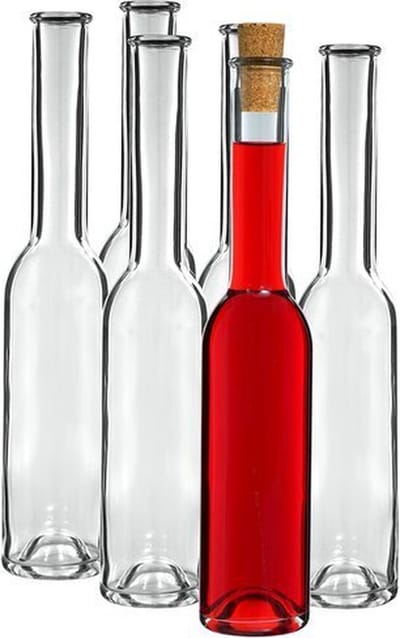 Puurmaken likeurflesjes 100ml met kurk