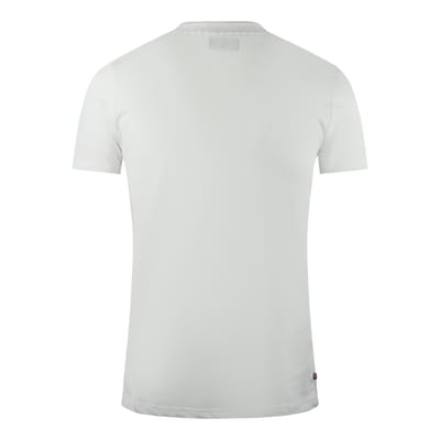 Aquascutum London Aldis Brand Logo On Chest White T-Shirt