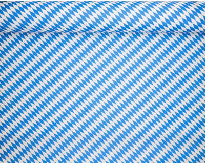 5x Tafelkleed papier met damastprint 50 m x 1 m Beiers blauw