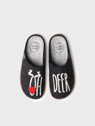 Damesslippers van vilt | DELI-DR