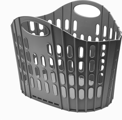 Addis - Opvouwbare / inklapbare wasmand - ruimte besparend - 38 liter - grijs