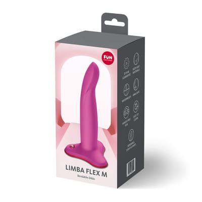 Fun Factory Limba Flex S | flexibele dildo voor G-spot-stimulatie | vormbaar & strap-on-geschikt | met zuignap | anaal & vaginaal | seksspeeltje voor koppels & singles