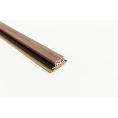 Maestro Latt Led Profielset - Castle Oak Pvc-profiel + Black Onderlat - 277cm - 54x20mm