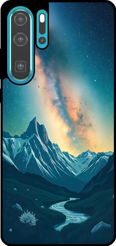 Smartphonica Telefoonhoesje Geschikt voor Huawei P30 Pro met Sterrenhemel Opdruk - TPU Backcover Case With Space And Milkyway Design geschikt voor Huawei P30 Pro
