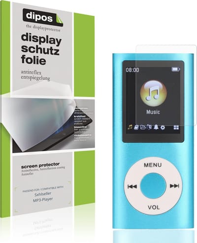 dipos – 4x Matte Beschermfolie geschikt voor Sxhlseller MP3-Player | Krasbestendige & antireflecterende Screenprotector Ultra-Thin