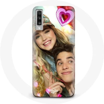 Coque pour Samsung Galaxy A70 Poursuis Tes Rêves Mía Cáceres et Álvaro Paz Go! Live Your Way