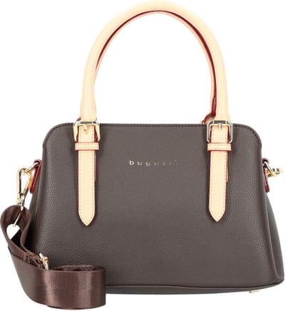 bugatti Handtas Schoudertas Ella Bowling Bag Darkbrown Bruine