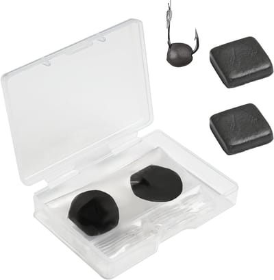 Kneedbare en Herbruikbare Visgewichten van Tungsten – 2 x 15g Zwart, Ideaal voor Karpermontages, Niet-slip en Makkelijk te Vormen, Perfect voor Vissen en Derby's