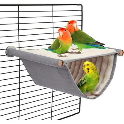 Papegaaienhuis Verwijderbare Wasbare Vogelkooi Zitstok Voor Hamster Agapornis Huisdier Hangmat Warm Nest Bed 23x18.5cm