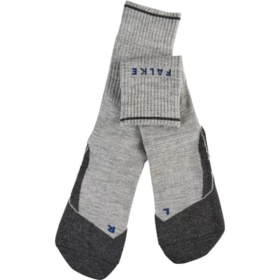 FALKE TK2 Explore Wool Silk medium padding wol functioneel materiaal wandelsokken dames grijs - maat 35-36
