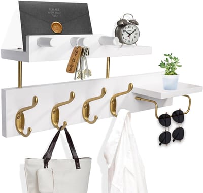 DailySupplies® Wandkapstok met Hoedenplank - Kapstok - Wandplank