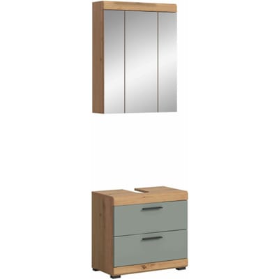Scout badkamercombinatie salie MDF TZ Artisan eiken NB - 37x60x191cm