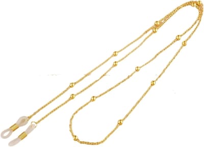 Bril Kettingen - Lanyard Ketting - Veilig Dragen - Mode Kristal - 6 Stuks - Goudkleurig