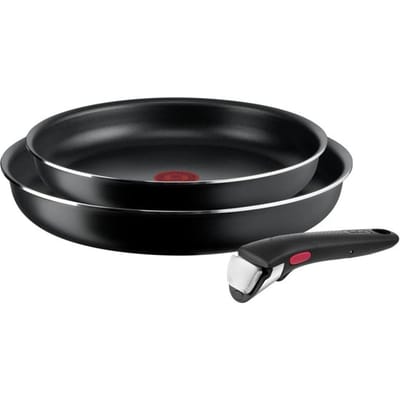 Tefal Ingenio Easy Cook & Clean - Pannenset - 3-delig - Niet Geschikt voor Inductie - Stapelbaar - Afneembare Handgreep