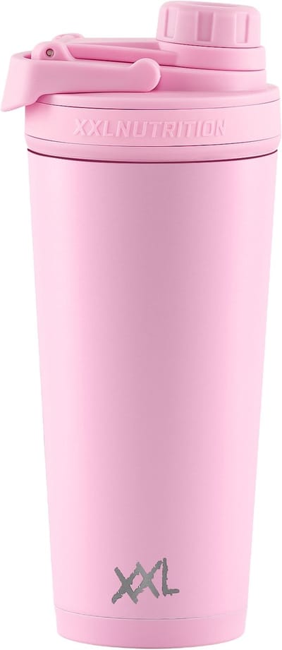 XXL Nutrition - Thermo Shaker V2 - Roze - RVS Shakebeker - 800 ml