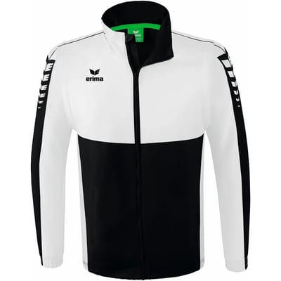 Erima Six Wings Jack Met Afneembare Mouwen Heren - Wit / Zwart | Maat: S
