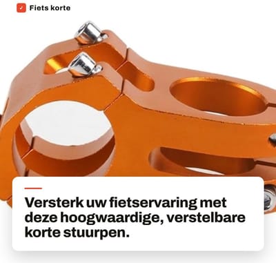 Dailygoods- Stuurpen Verstelbaar - Korte Stuurpen - 31,8 mm - Lichtgewicht - Hoogwaardige Aluminiumlegering - Duurzaam Ontwerp - Fietsstuur