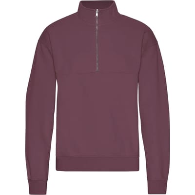1/4 rits sweater Colorful Standard Organic Dusty Plum
