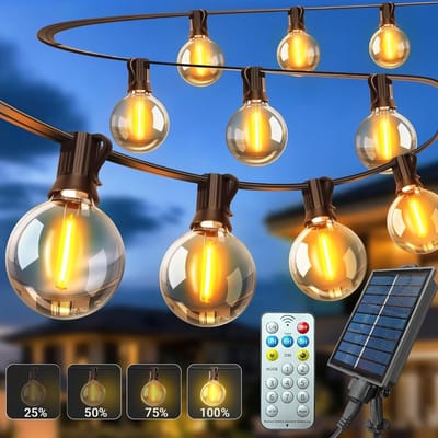 MRKK® Tuinverlichting Buiten Lichtsnoeren - Terrasverlichting - Buitenverlichting Sfeer - Zwart