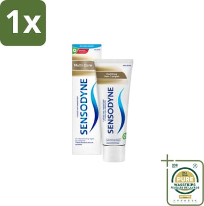 1 x Sensodyne Tandpasta MultiCare 75 ml- Gevoelige Tanden - Mondverzorging - Tandpasta - Tandgevoeligheid - Tandplak