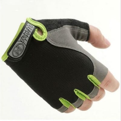1 paar unisex fietshandschoenen Fitness-Sport halve vingerbescherming fietsuitrusting M