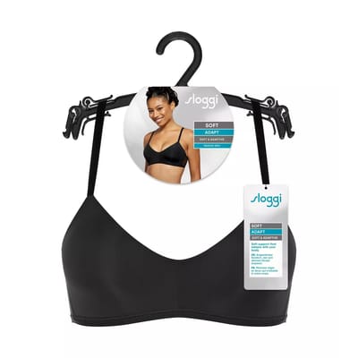 sloggi Soft ADAPT P Dames Beha - Zwart - Maat XL