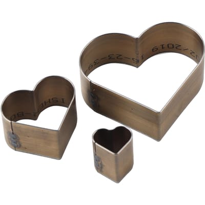 3 stuks DIY Leer Ambacht Snijder Set Mes Mal Stanssjabloon Snijden Ponsgereedschap (Hart)