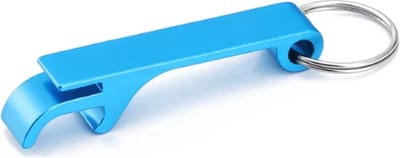 Scoby - Sleutelhanger met Bierflesopener - Cadeau Flesopener - Keychain Bottle Opener - Licht Blauw