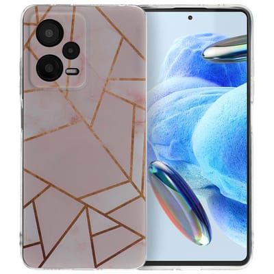 imoshion Hoesje - Geschikt voor Xiaomi Redmi Note 12 Pro - Design hoesje verpakking - Pink Graphic