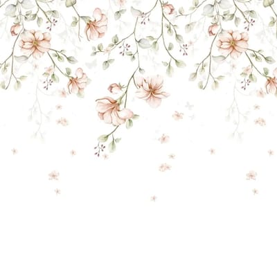 Baby behang Dekornik Paradise Garden Pastel Twigs