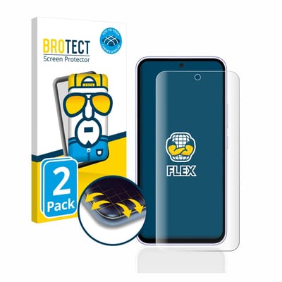 BROTECT - Screenprotector voor Samsung Galaxy A54 5G - Folie Beschermfolie transparant volledig dekking - 2 Stuks